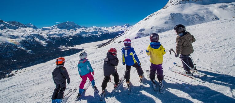 Enfants en vacances d'hiver