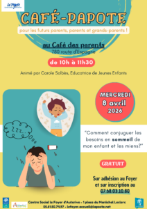 Café papote sur le thème du Sommeil des enfants