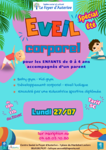 Atelier corporel/motricité 0-4ans Atelier corporel/motricité 0-4ans